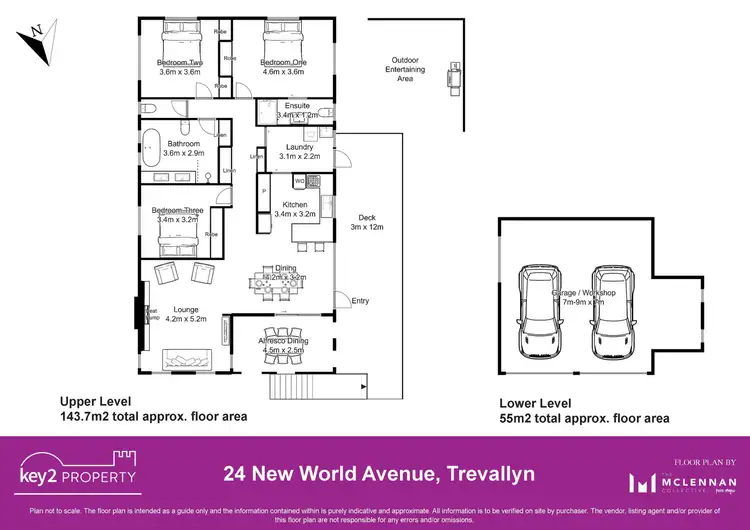 Floorplan of Homely house listing, 24 New World Avenue, Trevallyn TAS 7250