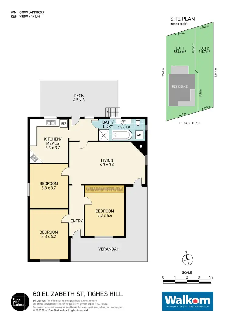 Floorplan of Homely house listing, 60 & 62 Elizabeth Street, Tighes Hill NSW 2297