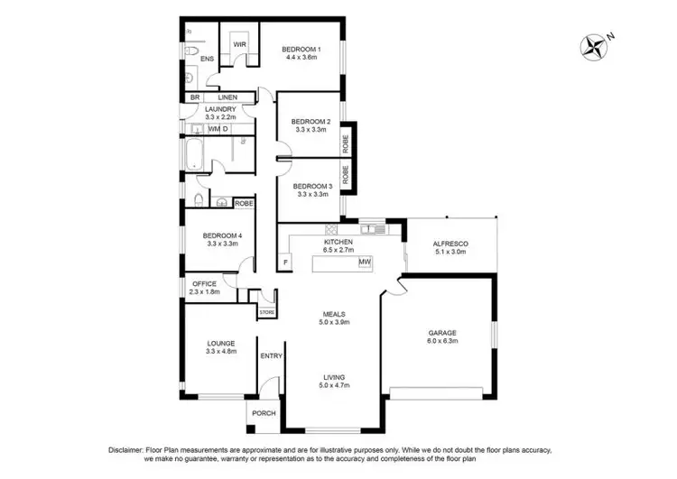 Floorplan of Homely house listing, 25 Pinehurst Drive, Worrolong SA 5291