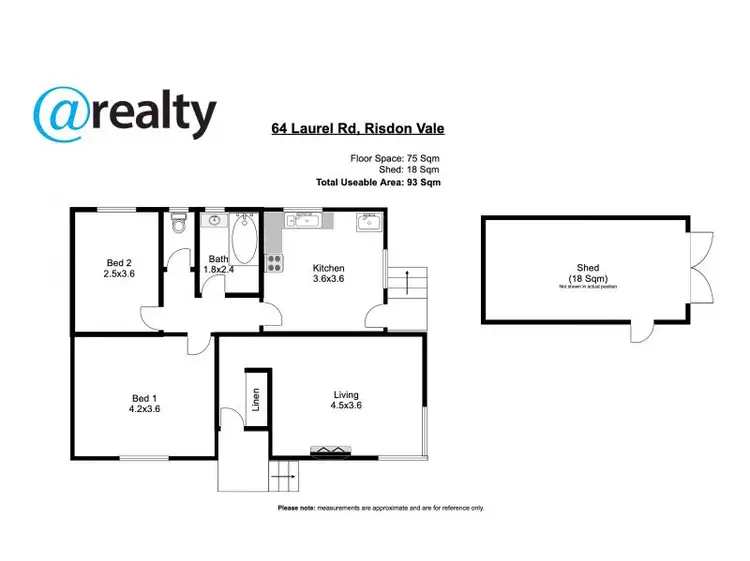 Floorplan of Homely house listing, 64 Laurel Street, Risdon Vale TAS 7016