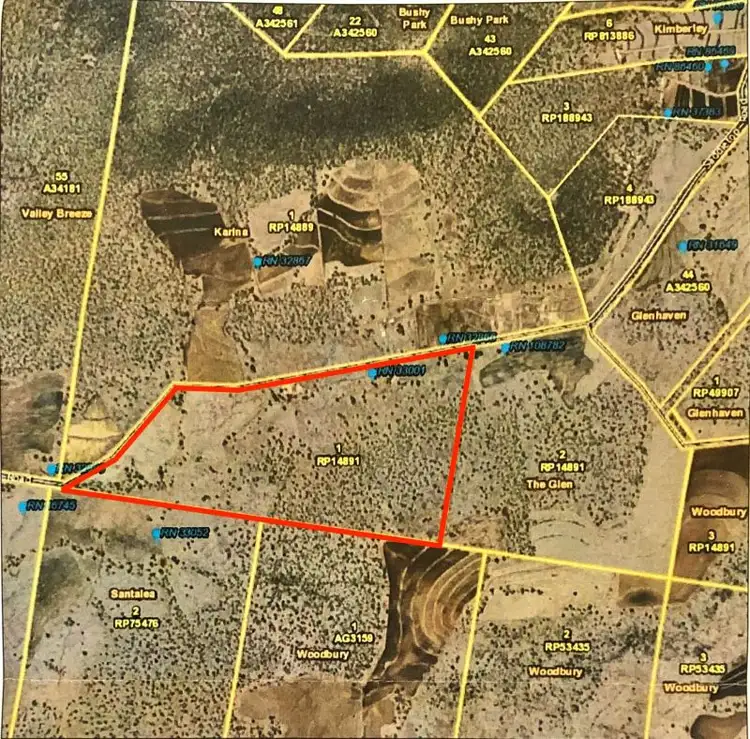 Floorplan of Homely land listing, Lot RP 14891 Saddletop Road, Spring Creek QLD 4361
