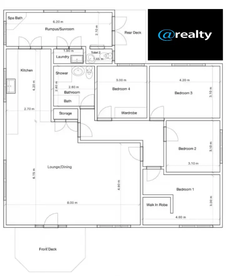 Floorplan of Homely house listing, 8 East Forth Street, Latrobe TAS 7307
