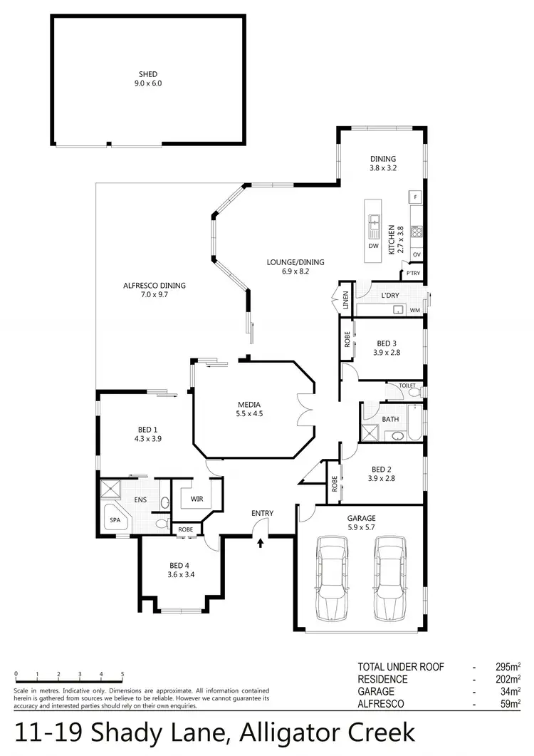Floorplan of Homely house listing, 11-19 Shady Lane, Alligator Creek QLD 4816