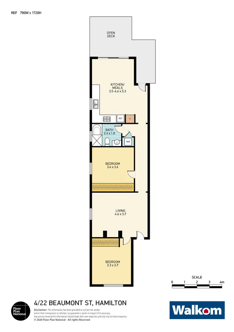 Floorplan of Homely apartment listing, 4/22 Beaumont Street, Islington NSW 2296