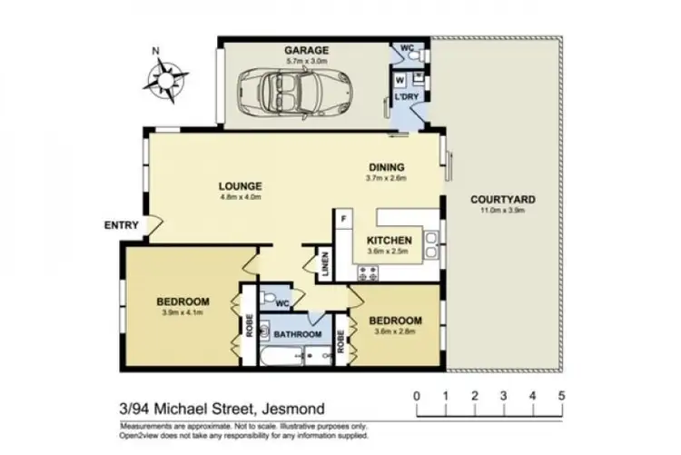 Floorplan of Homely townhouse listing, 3/94 Michael Street, Jesmond NSW 2299