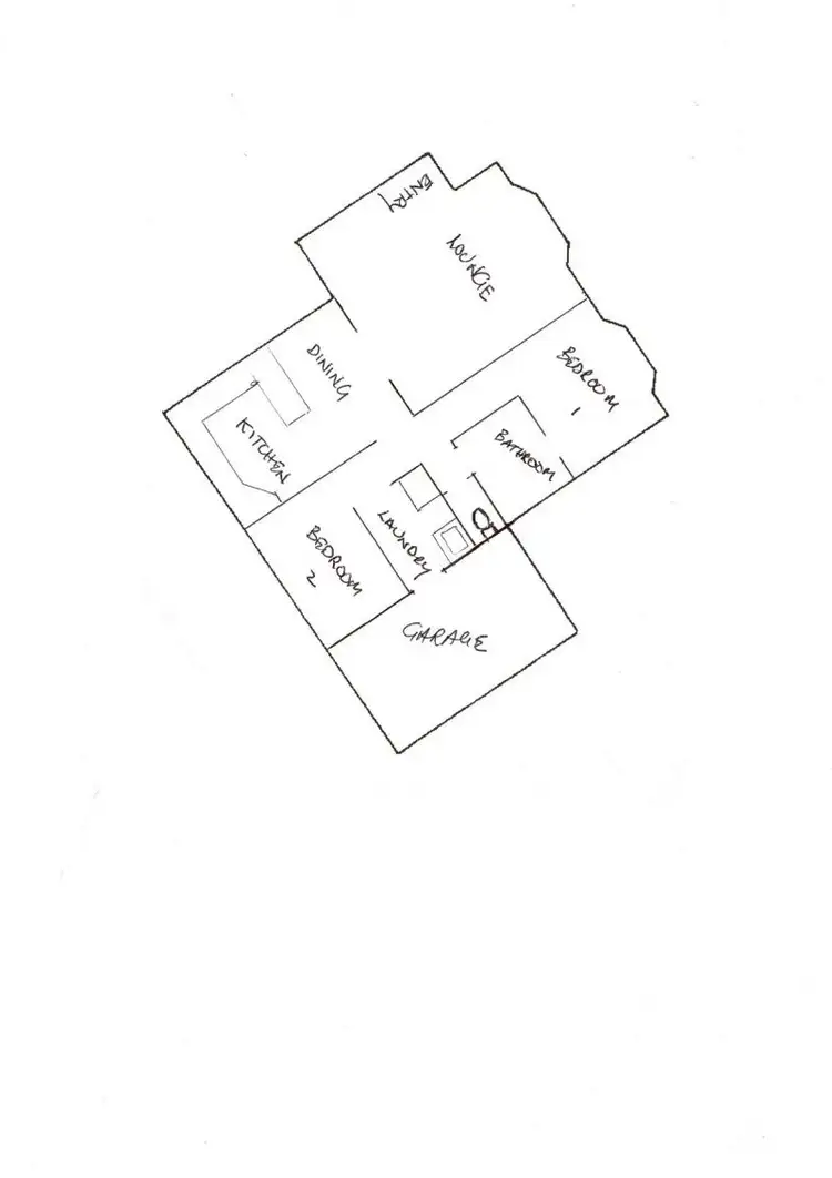 Floorplan of Homely unit listing, 2/53 Carlton Street, New Town TAS 7008