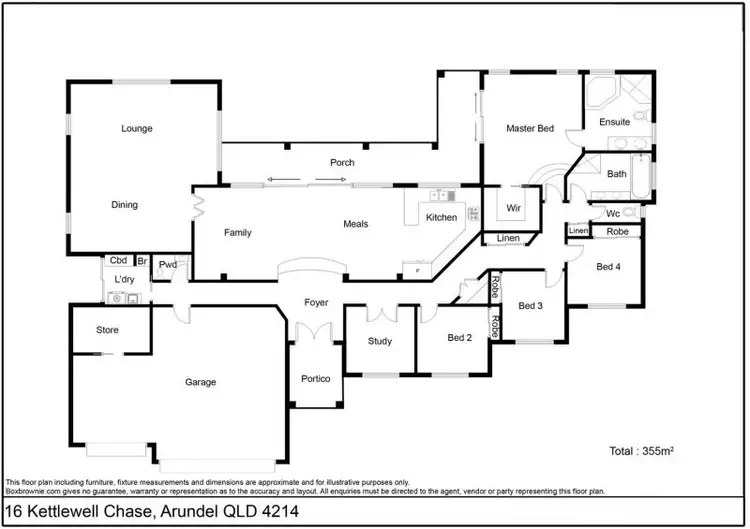 Floorplan of Homely house listing, 16 Kettlewell Chase, Arundel QLD 4214