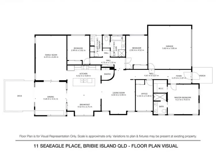 Floorplan of Homely house listing, 11 Seaeagle Place, Banksia Beach QLD 4507