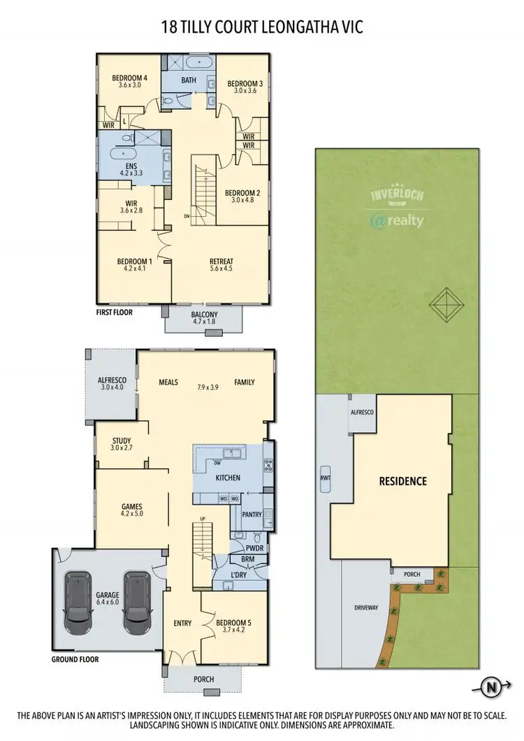 Floorplan of Homely house listing, 18 Tilly Court, Leongatha VIC 3953