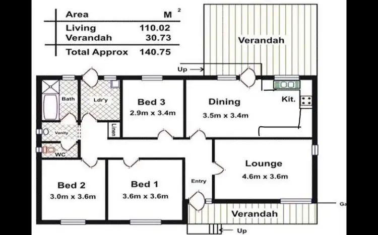 Floorplan of Homely house listing, 21 Birchenough Road, Huntfield Heights SA 5163