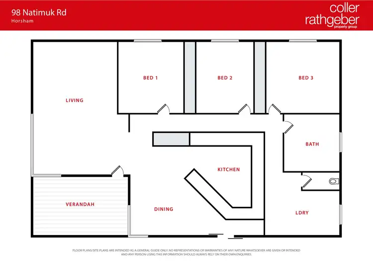 Floorplan of Homely house listing, 98 Natimuk Road, Horsham VIC 3400