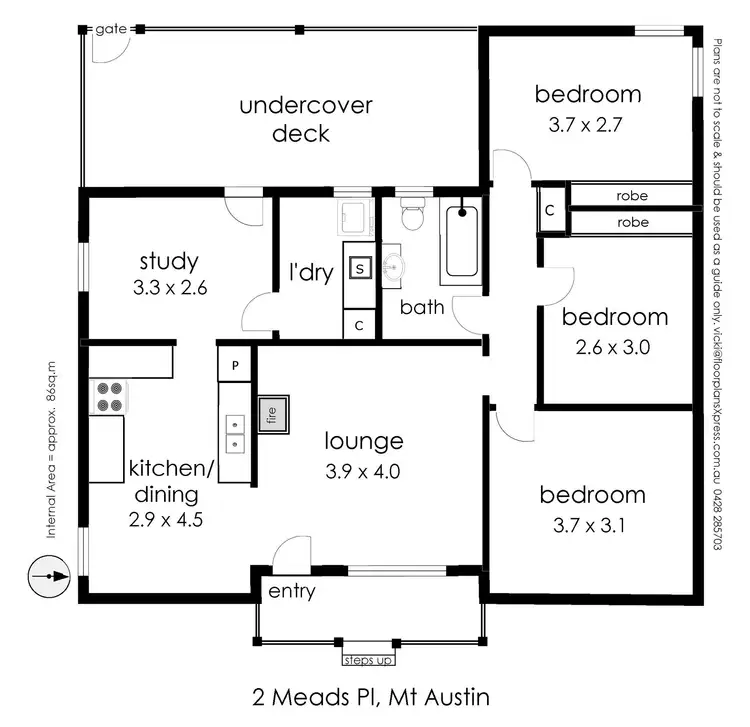 Floorplan of Homely house listing, 2 Meads Place, Mount Austin NSW 2650
