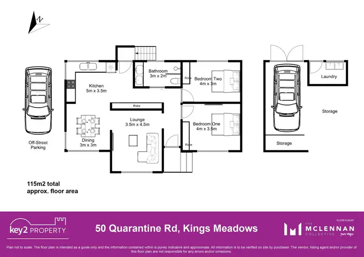 Floorplan of Homely house listing, 50 Quarantine Road, Kings Meadows TAS 7249