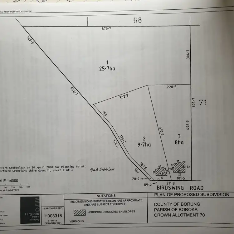 Floorplan of Homely land listing, Lot 3 168 Birdswing Road, Halls Gap VIC 3381