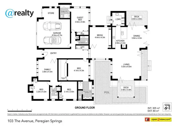 Floorplan of Homely house listing, 103 The Avenue, Peregian Springs QLD 4573