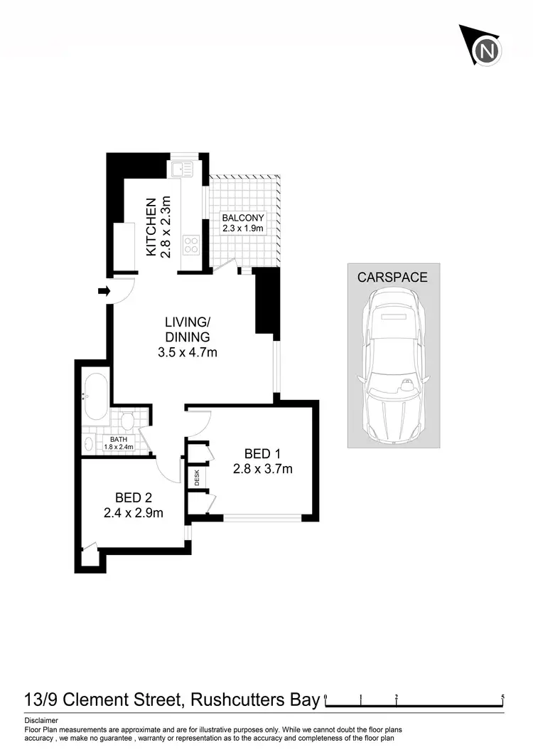 Floorplan of Homely apartment listing, 13/9 Clement Street, Rushcutters Bay NSW 2011