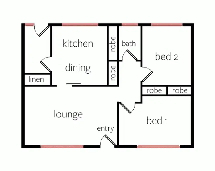 Floorplan of Homely unit listing, 3/254 Baillie Street, Horsham VIC 3400