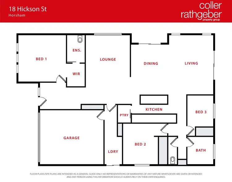 Floorplan of Homely house listing, 18 Hickson Street, Horsham VIC 3400