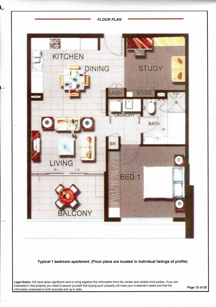 Floorplan of Homely apartment listing, 12/2312 Gold Coast Highway, Mermaid Beach QLD 4218