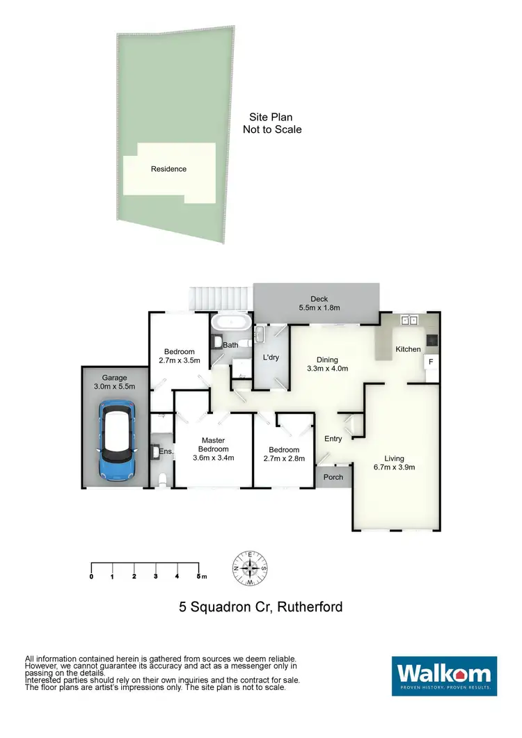 Floorplan of Homely house listing, 5 Squadron Crescent, Rutherford NSW 2320