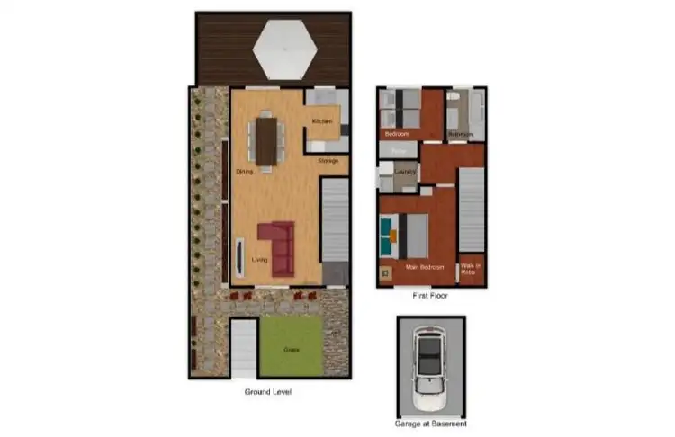 Floorplan of Homely townhouse listing, 7/19 Taranto Road, Marsfield NSW 2122