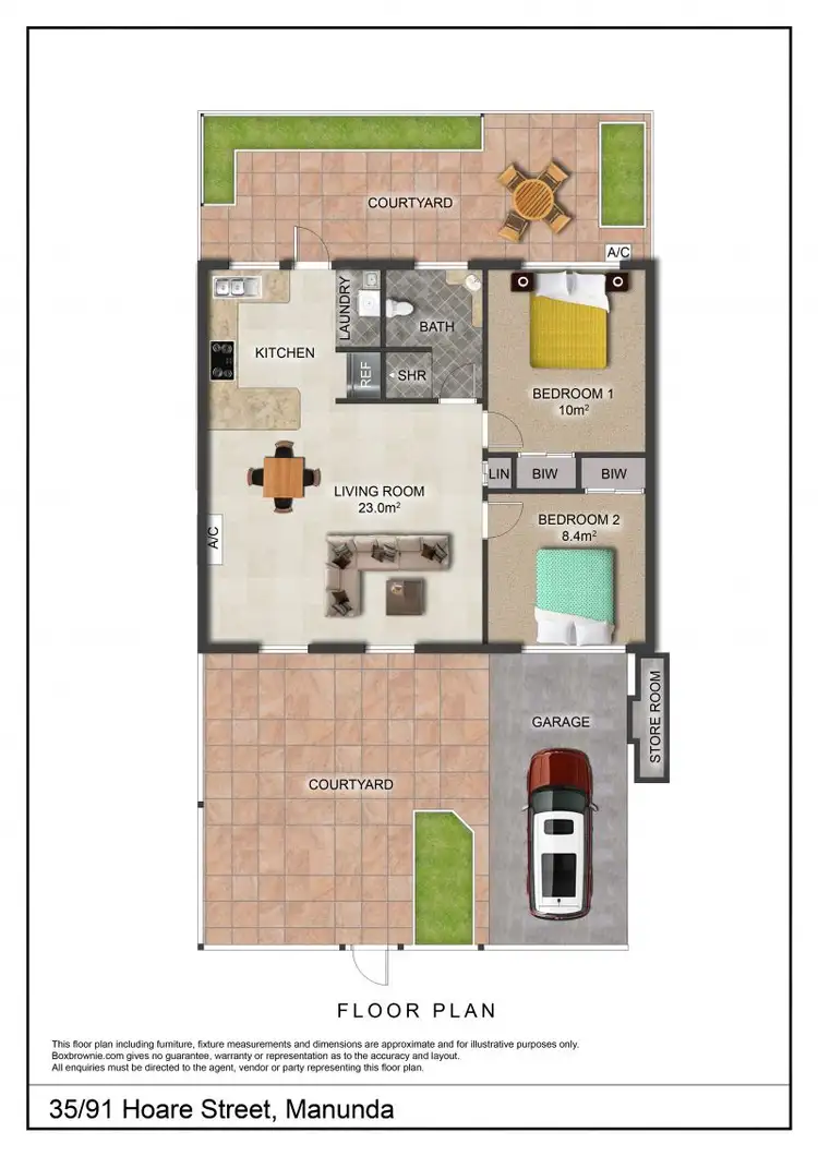 Floorplan of Homely apartment listing, 35/91 Hoare Street, Manunda QLD 4870