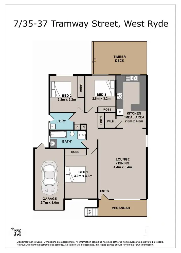 Floorplan of Homely villa listing, 7/35-37 Tramway St, West Ryde NSW 2114