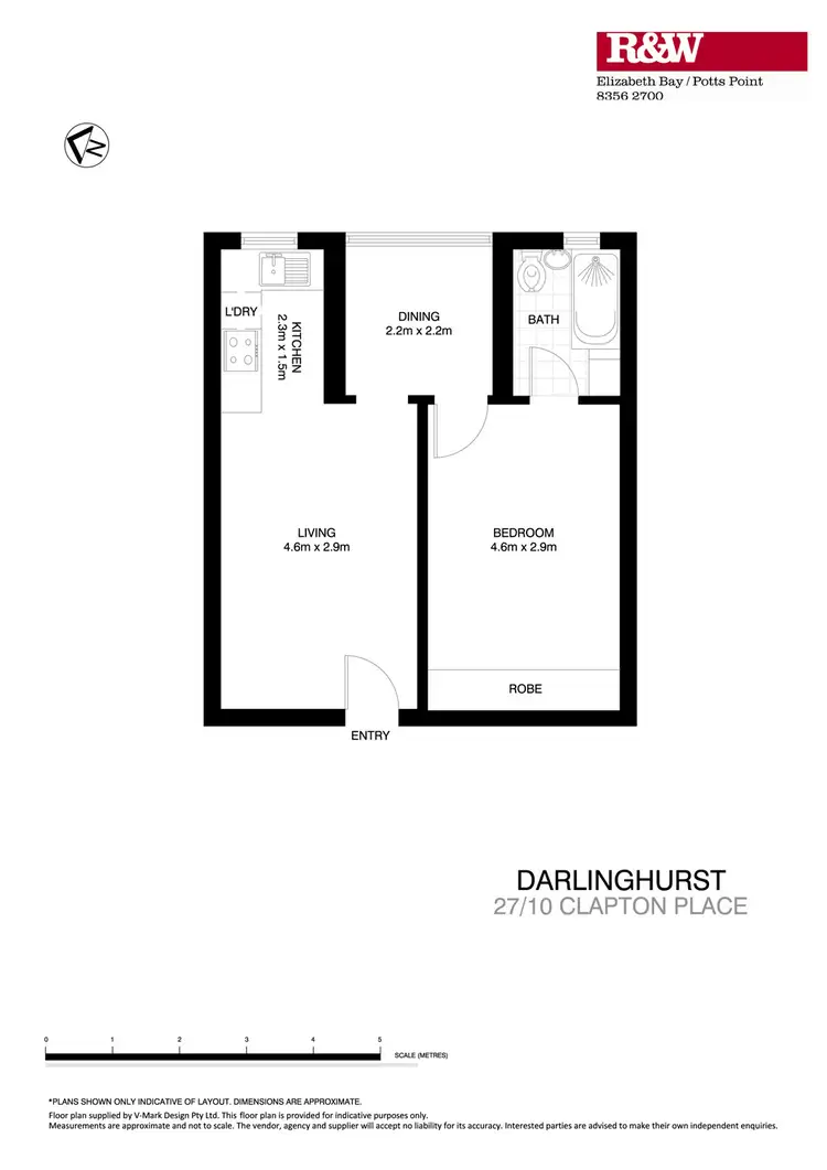 Floorplan of Homely apartment listing, 27/10 Clapton Place, Darlinghurst NSW 2010