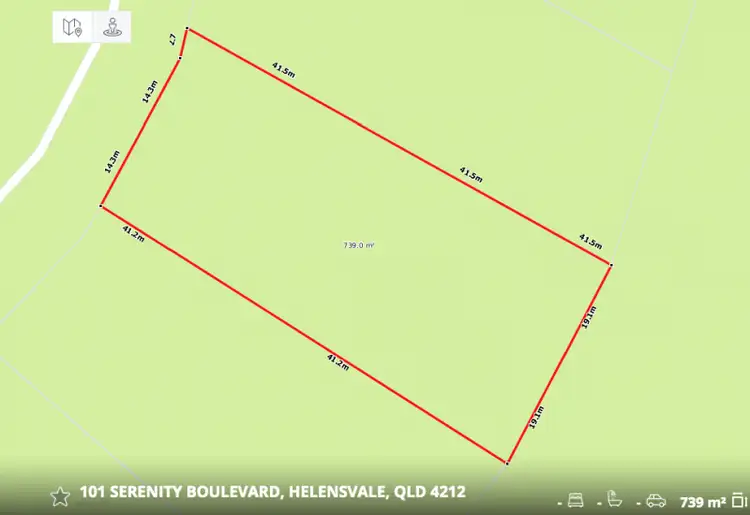 Floorplan of Homely land listing, 101 Serenity Boulevard, Helensvale QLD 4212