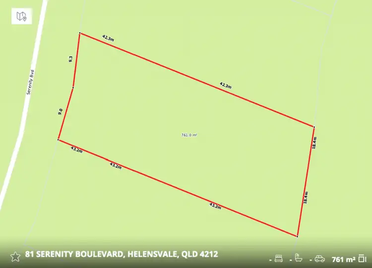 Floorplan of Homely land listing, 81 Serenity Boulevard, Helensvale QLD 4212