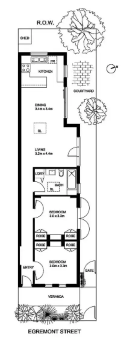 Floorplan of Homely house listing, 5 Egremont Street, Fitzroy North VIC 3068