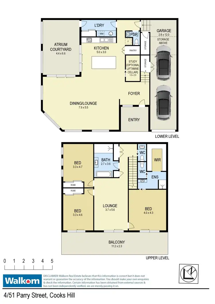Floorplan of Homely townhouse listing, 4/51 Parry Street, Cooks Hill NSW 2300