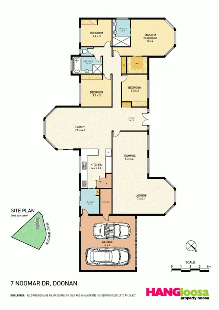 Floorplan of Homely house listing, 7 Noomar Drive, Doonan QLD 4562