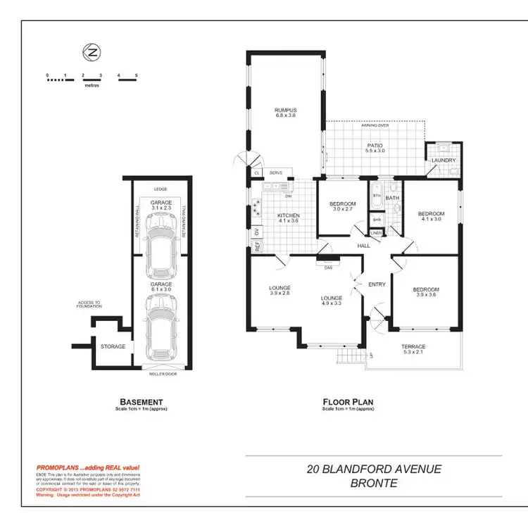 Floorplan of Homely house listing, 20 Blandford Avenue, Bronte NSW 2024