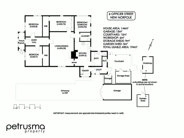 Floorplan of Homely house listing, 6 Officer Street, New Norfolk TAS 7140