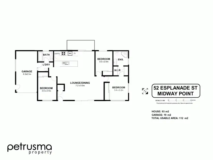 Floorplan of Homely house listing, 52 Esplanade, Midway Point TAS 7171