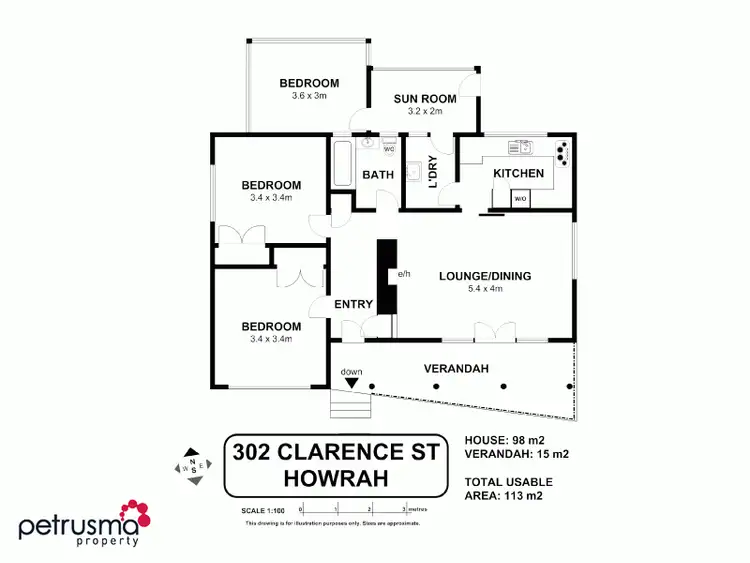 Floorplan of Homely house listing, 302 Clarence Street, Howrah TAS 7018