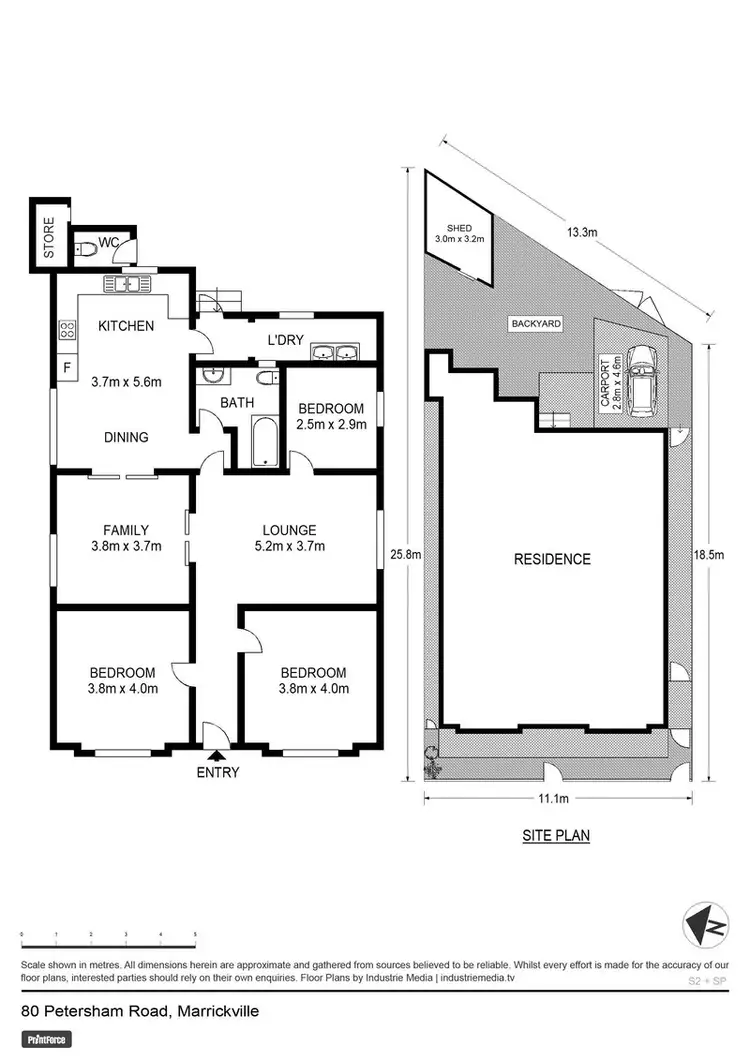 Floorplan of Homely house listing, 80 Petersham Road, Marrickville NSW 2204