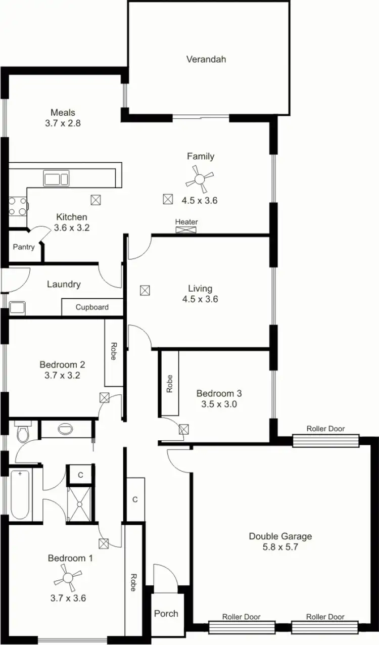 Floorplan of Homely house listing, 18 Pfitzner Place, Greenwith SA 5125