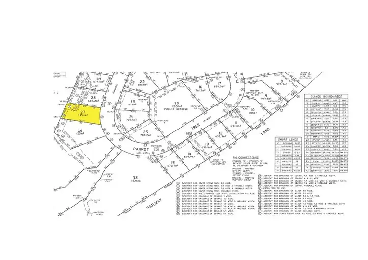 Floorplan of Homely land listing, Lot 27 Parrot Tree Place, Bangalow NSW 2479