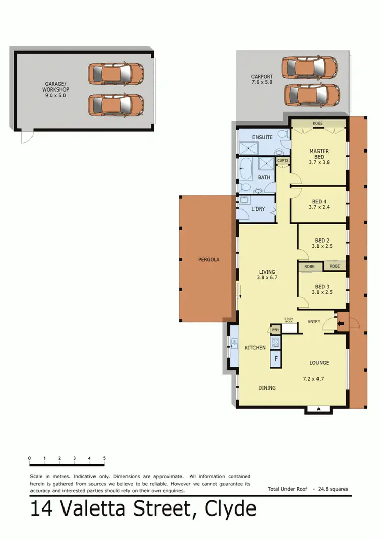Floorplan of Homely house listing, 14 VALETTA STREET, Clyde VIC 3978