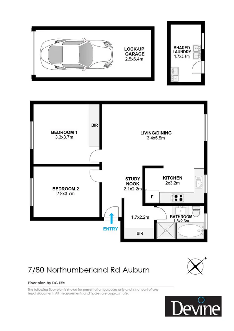 Floorplan of Homely apartment listing, 7/80 Northumberland Road, Auburn NSW 2144