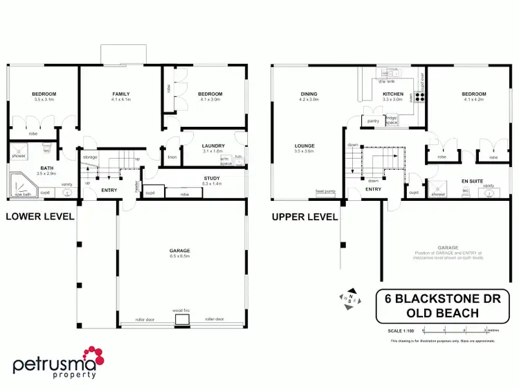 Floorplan of Homely house listing, 6 Blackstone Drive, Old Beach TAS 7017