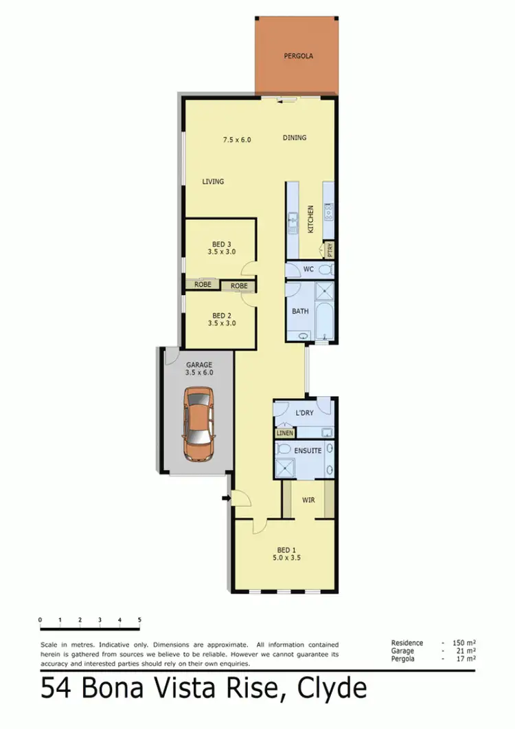 Floorplan of Homely house listing, 54 BONA VISTA RISE, Clyde VIC 3978
