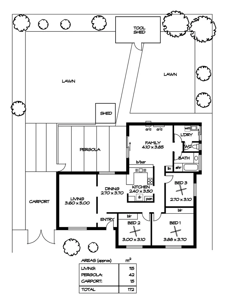 Floorplan of Homely house listing, 32 Boyara Cres, Paralowie SA 5108