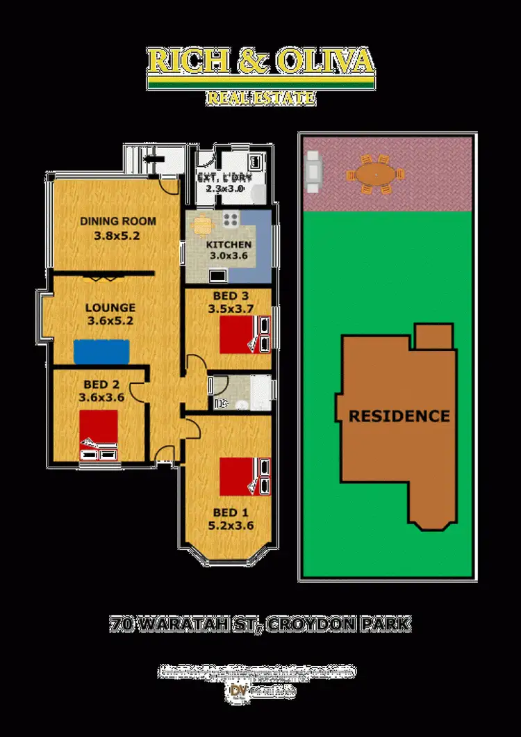 Floorplan of Homely house listing, 70 Waratah Street, Croydon Park NSW 2133