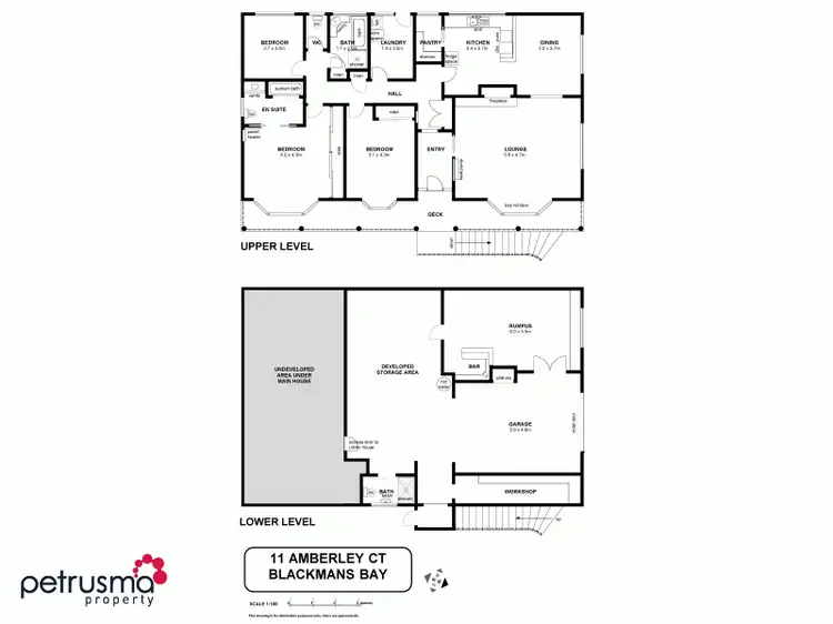 Floorplan of Homely house listing, 11 Amberley Court, Blackmans Bay TAS 7052