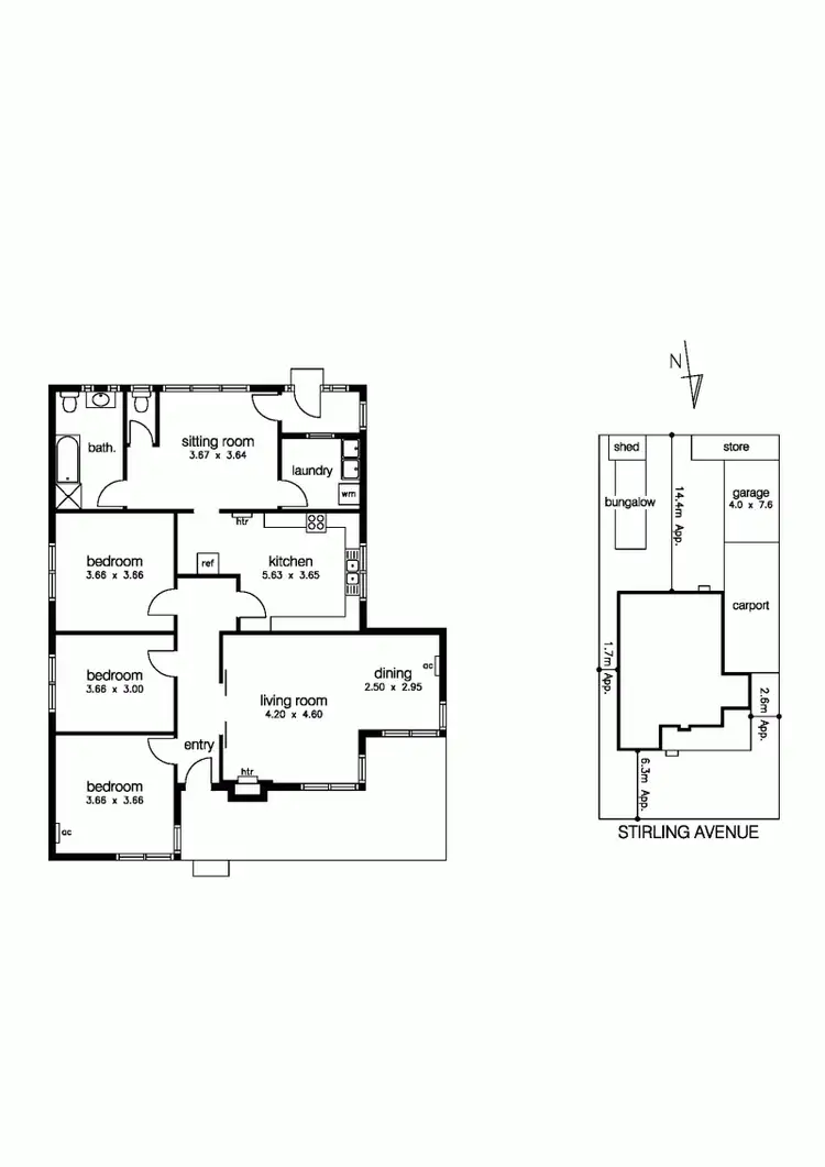 Floorplan of Homely house listing, 2 Stirling Avenue, Altona VIC 3018