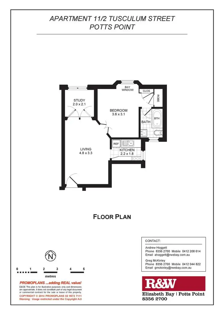 Floorplan of Homely apartment listing, 11/2 Tusculum Street, Potts Point NSW 2011