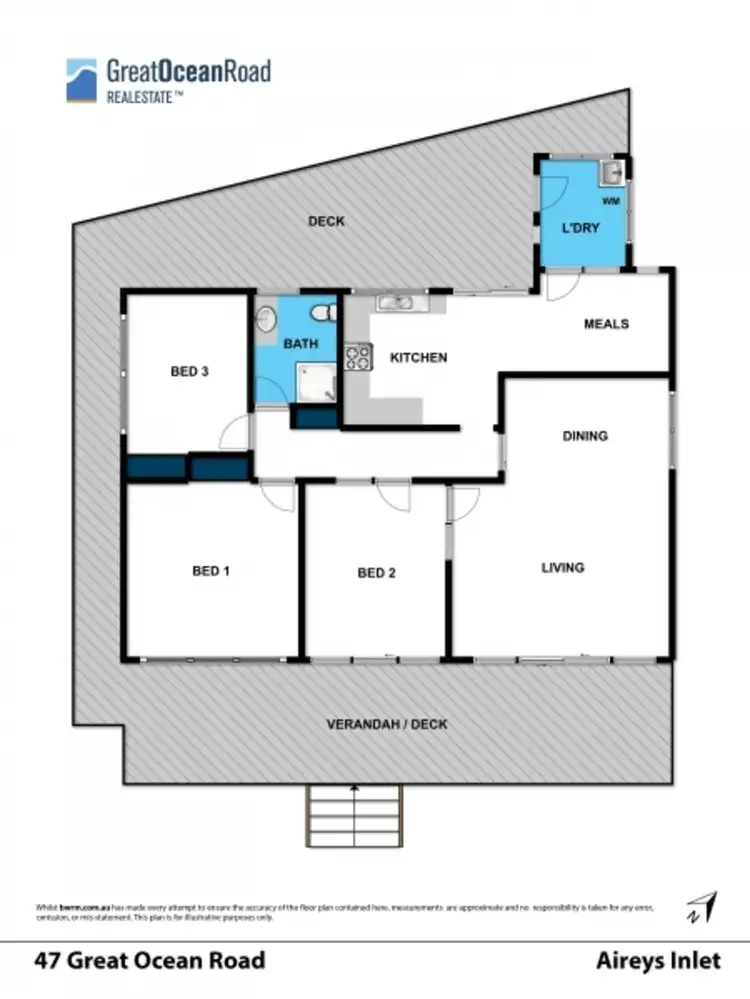 Floorplan of Homely house listing, 47 Great Ocean Road, Aireys Inlet VIC 3231